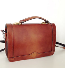 Retro Leather Satchel   Sold