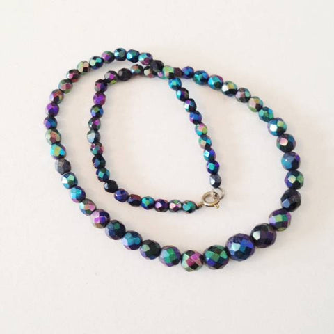 Black Aurora Borealis Necklace
