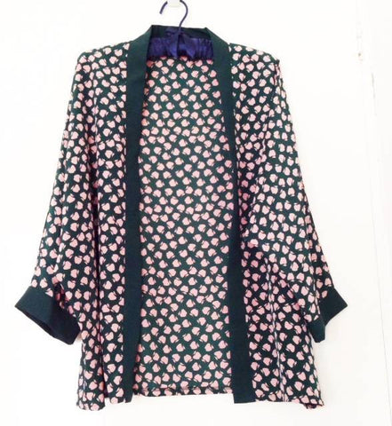 apple print batwing jacket  SOLD