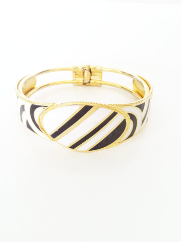 Black and white bangle - SOLD
