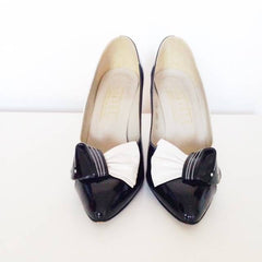 Black and white two tone shoes - sold