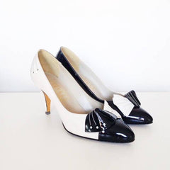 Black and white two tone shoes - sold