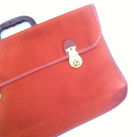 Retro canvas satchel