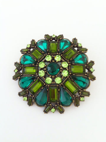 Gorgeous green brooch - SOLD