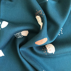 Women's Contemporary printed Dark Green Scarf Neckerchief