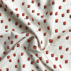 Orange Squares Scarf Neckerchief   SOLD OUT