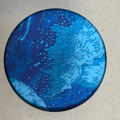 Scarf Neckerchief Blue Waves Liberty Print Fabric