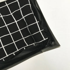 Contemporary Black and White Organic Check Scarf