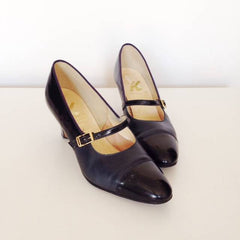 Navy Dolly Shoes  SOLD