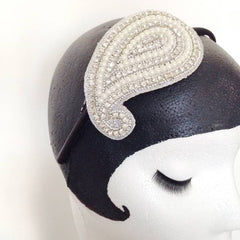 Pearl Paisley Headband   SOLD