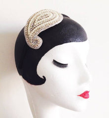 Pearl Paisley Headband   SOLD