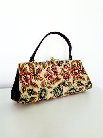 Floral tapestry bag - Sold