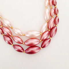 1960s triple strand necklace    SOLD