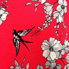 Red Jersey Kimono  Sold