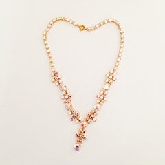 1950s Rhinestone Necklace  SOLD