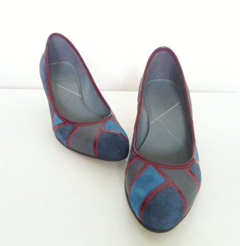 Blue suede shoes by topshop - sold
