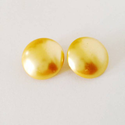 classic clip on button earrings - sold