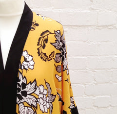 Mustard Floral Kimono   SOLD